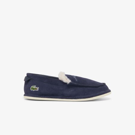 Утепленные замшевые лоферы Lacoste
