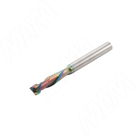 Фреза спиральная твердосплавная D8xL32, S8xGL80, Z2+2, Up/Down/Rh, компрессионная (KF-312-08-32-8)