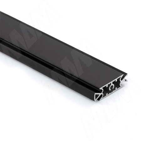 SLIM Несущий профиль под светодиодную ленту, черный (анод), L-3000 мм (SL3520PR-BL)