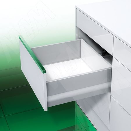 NOVA PRO DELUXE [HSE] Стандартный ящик с наращиванием высоты боковин, плавное закрывание, 450 мм (NPS.HSE.040.450(сер.мет))