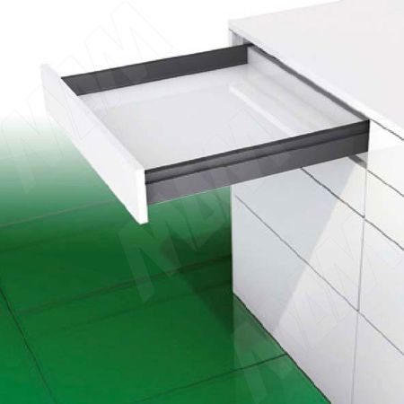 NOVA PRO SCALA [L] Ящик 63 мм под духовку, плавное закрывание, графит, 500 мм (NPSC.L.040.500 (графит))