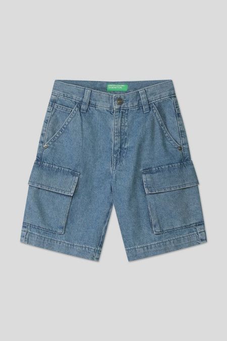 Шорты джинсовые с карманами Benetton