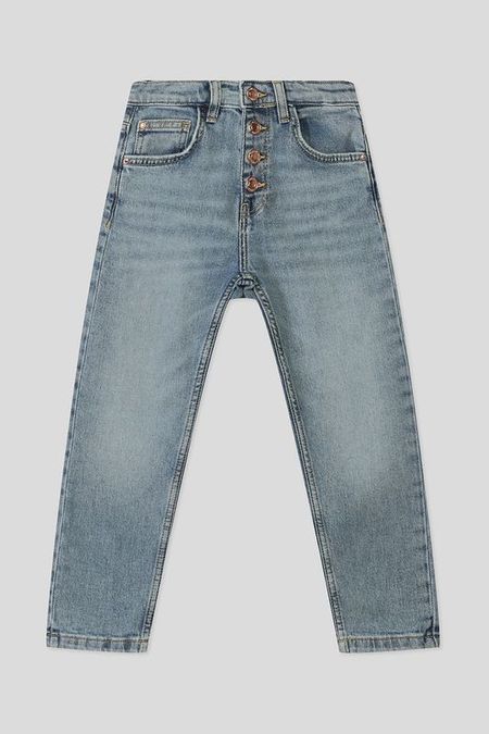 Джинсы на пуговицах с эффектом потертости Guess