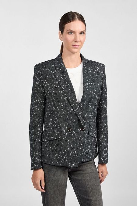 Двубортный пиджак с блестящими вкраплениями BOSS