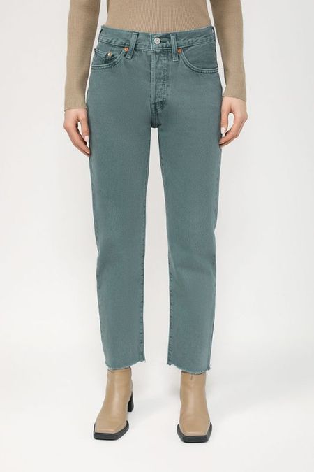 Джинсы 501 Crop однотонные LEVI'S