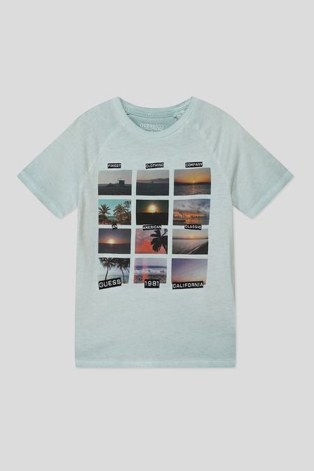 Футболка хлопковая с принтом Guess