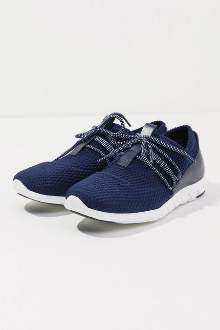 Синие текстильные кроссовки Cole Haan