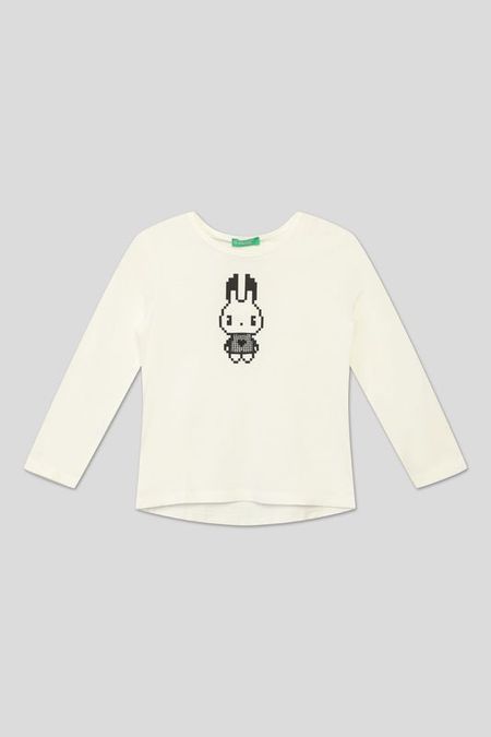 Хлопковый лонгслив Benetton