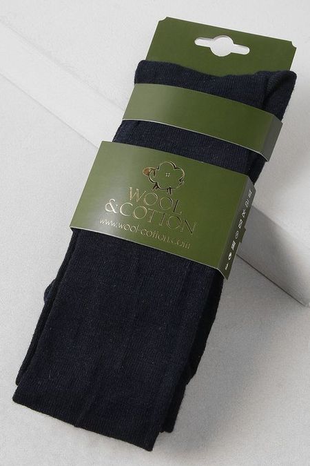 Колготки из шерсти с утепленной стопой Wool&Cotton