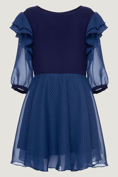 Платье из поплина и шифона EVIKA KIDS