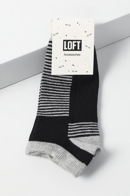 Хлопковые носки укороченные с логотипом бренда Loft