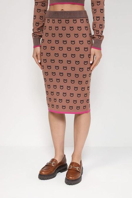 Юбка с фирменным жаккардовым узором Pinko
