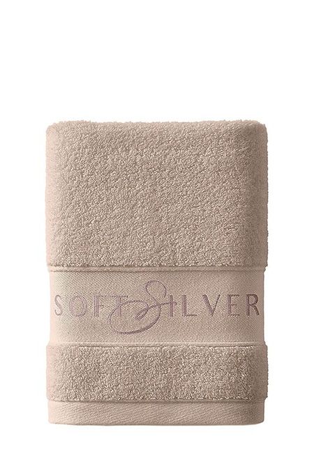 Полотенце хлопковое махровое с антибактериальным эффектом Soft Silver