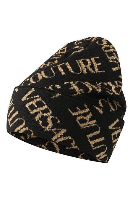 Шапка бини с логотипом бренда VERSACE JEANS COUTURE