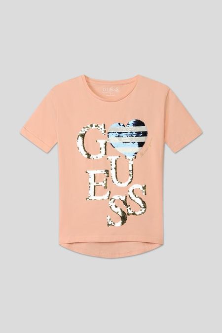 Футболка хлопковая с принтом Guess