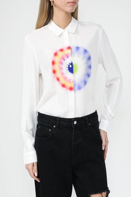 Рубашка из вискозы с принтом Desigual