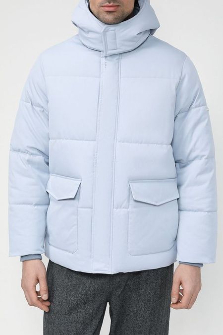 Куртка утепленная с капюшоном и накладными карманами PEPE JEANS