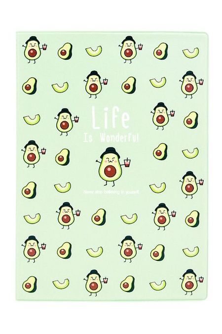 Обложка для паспорта Life is - avocados Kawaii Factory