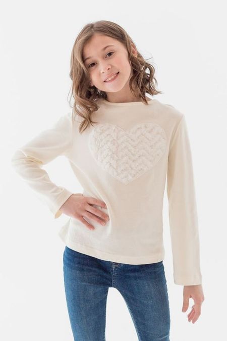 Хлопковый джемпер с декором EVIKA KIDS