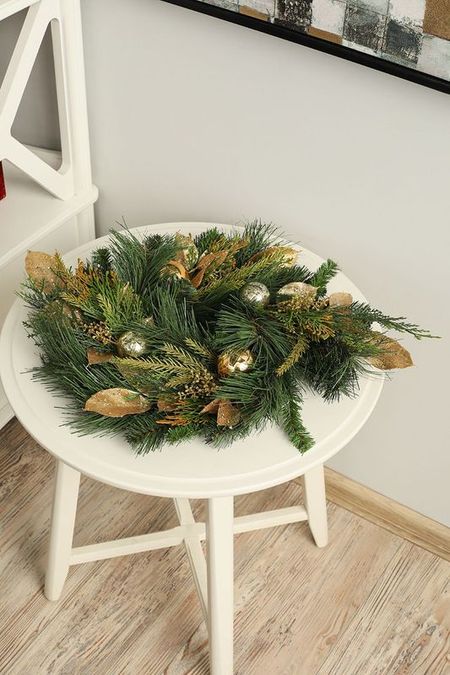 Венок хвойный Золотистый лес 30,5 см Holiday Classics