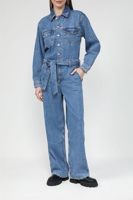 Комбинезон джинсовый с карманами и поясом Marc O'Polo Denim