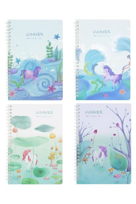 Тетрадь 60 листов  Summer Unicorn в ассортименте Kawaii Factory