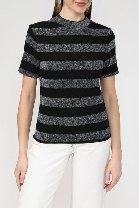 Джемпер с коротким рукавом в полоску Esprit Casual