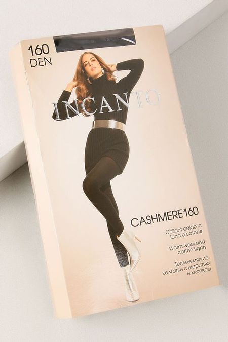 Колготки утепленные с шерстью и хлопком Cashmere 160 Incanto
