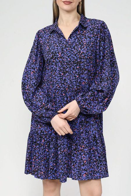 Платье с принтом из вискозы Esprit Casual