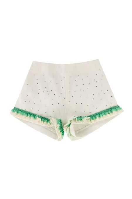 Хлопковые шорты с рюшами EVIKA KIDS
