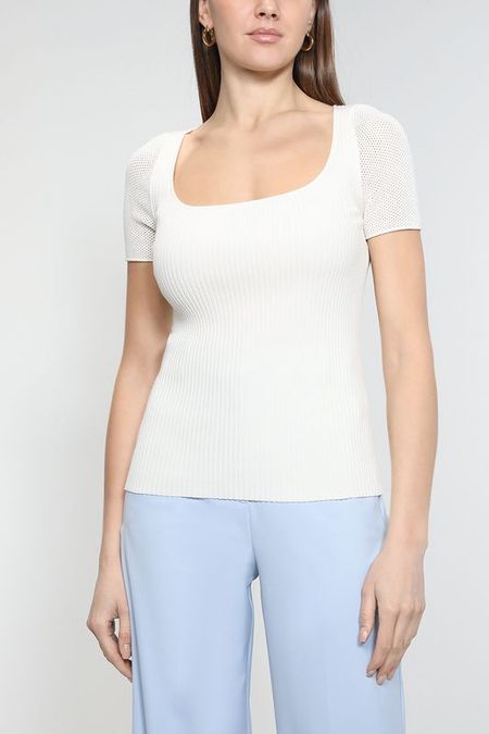 Топ в рубчик из вискозы Marella