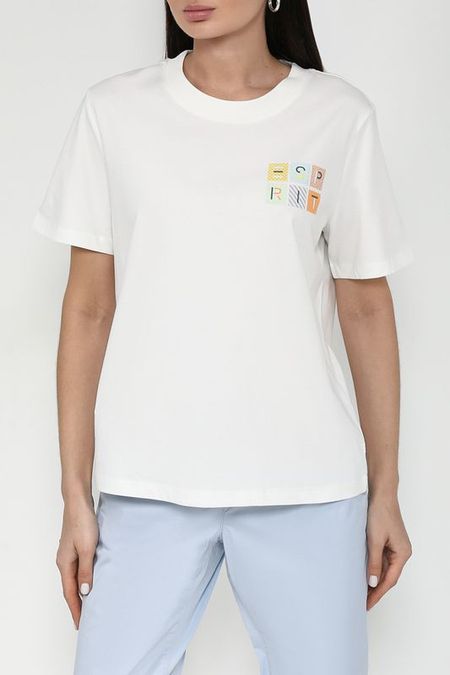 Футболка хлопковая с принтом Esprit Casual