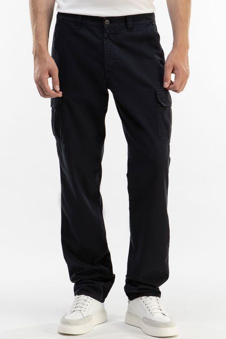 Хлопковые брюки с карманами прямого кроя Carrera Jeans