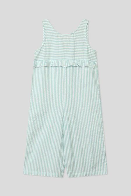 Хлопковый комбинезон в полоску Benetton Undercolors