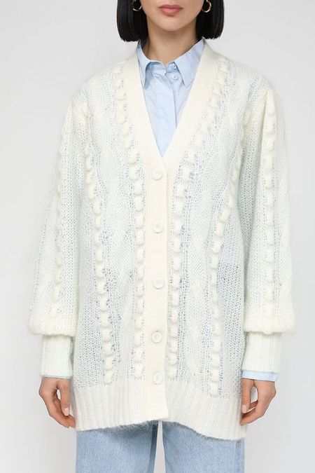 Кардиган из мохера и шерсти TWINSET