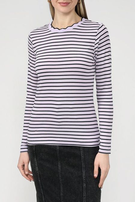 Хлопковый лонгслив в полоску Esprit Casual