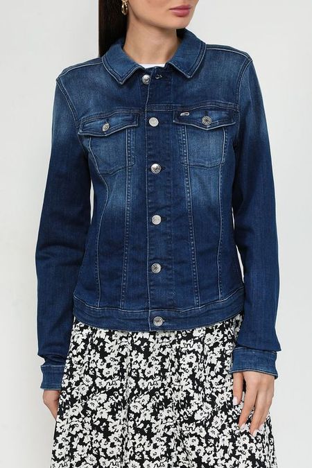 Куртка джинсовая c эффектом потертости с карманами Tommy Jeans