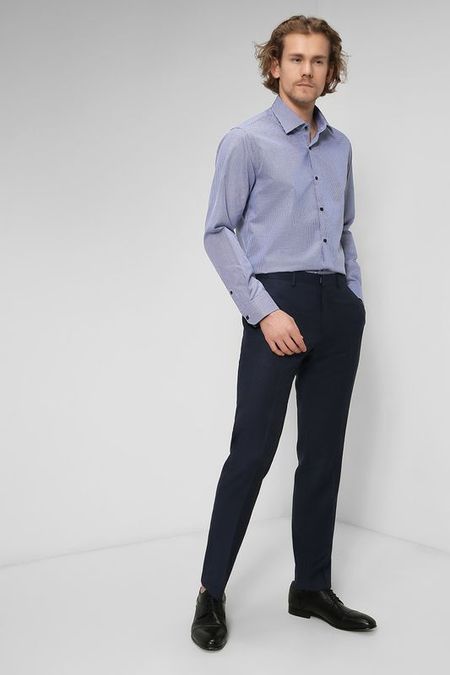 Хлопковая сорочка Slim fit D.Molina