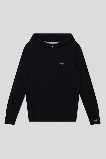 Хлопковое худи с логотипом бренда PEPE JEANS