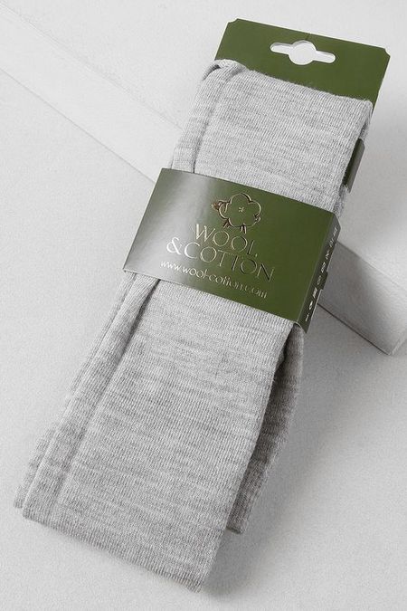 Колготки из шерсти с утепленной стопой Wool&Cotton