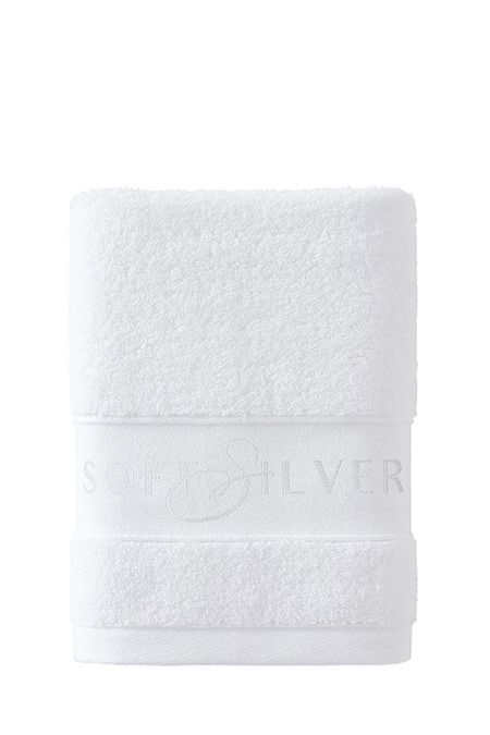 Полотенце хлопковое махровое с антибактериальным эффектом Soft Silver