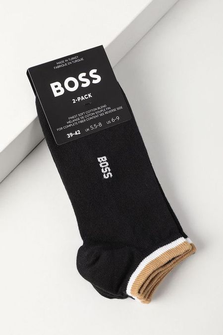 Набор из 2 пар хлопковых укороченных носков BOSS