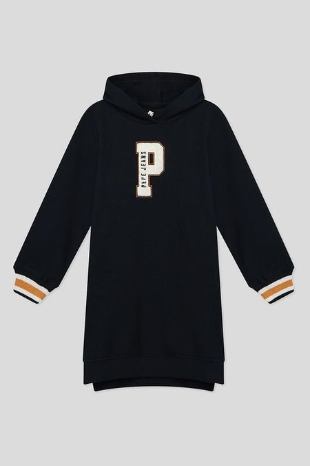 Хлопковое платье с капюшоном PEPE JEANS