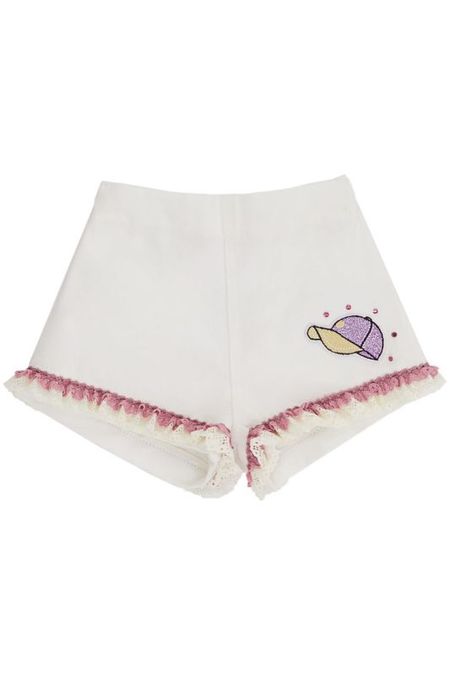 Хлопковые шорты с рюшами EVIKA KIDS