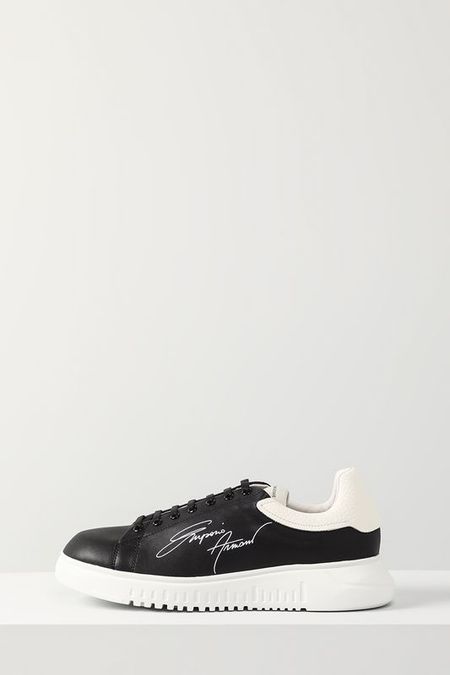 Кеды кожаные EMPORIO ARMANI