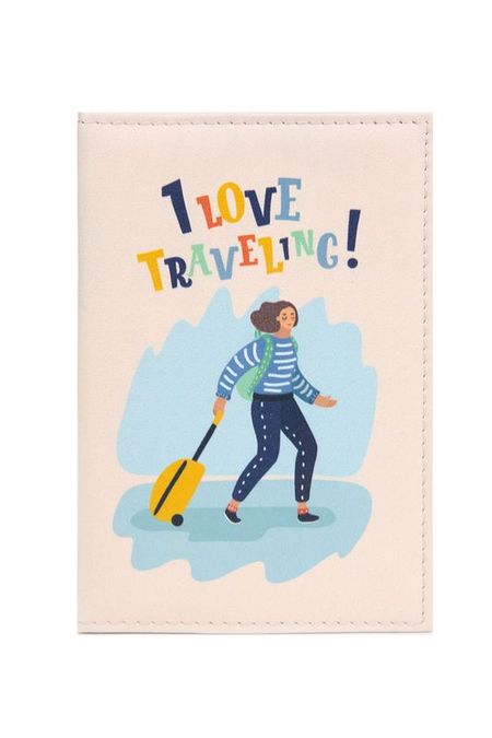 Обложка для паспорта Traveling Girl Kawaii Factory