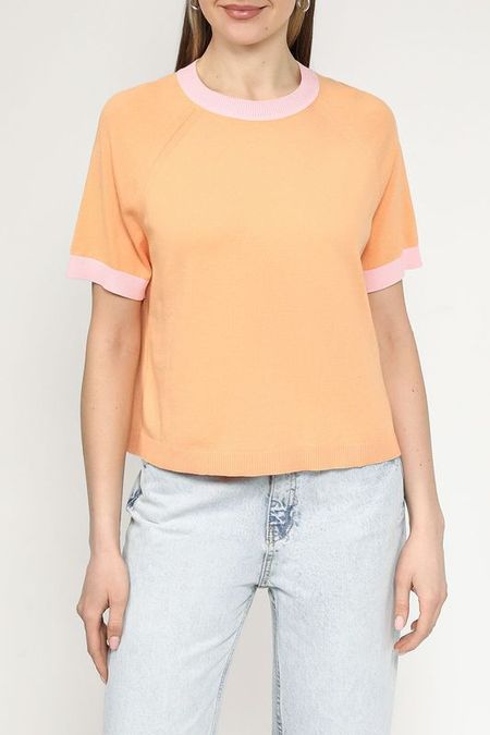 Джемпер хлопковый с коротким рукавом Esprit Casual