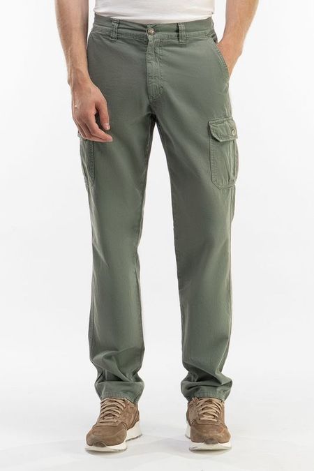 Хлопковые брюки прямого кроя с карманами Carrera Jeans