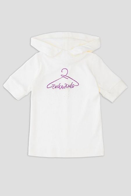 Платье-туника с капюшоном и со стразами EVIKA KIDS