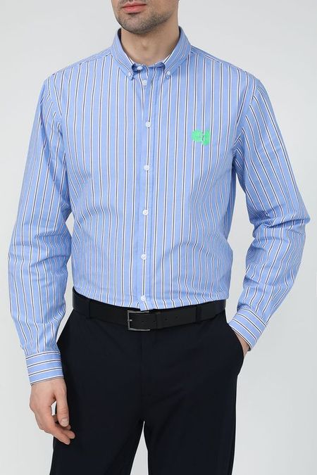 Рубашка хлопковая в полоску Casual Friday